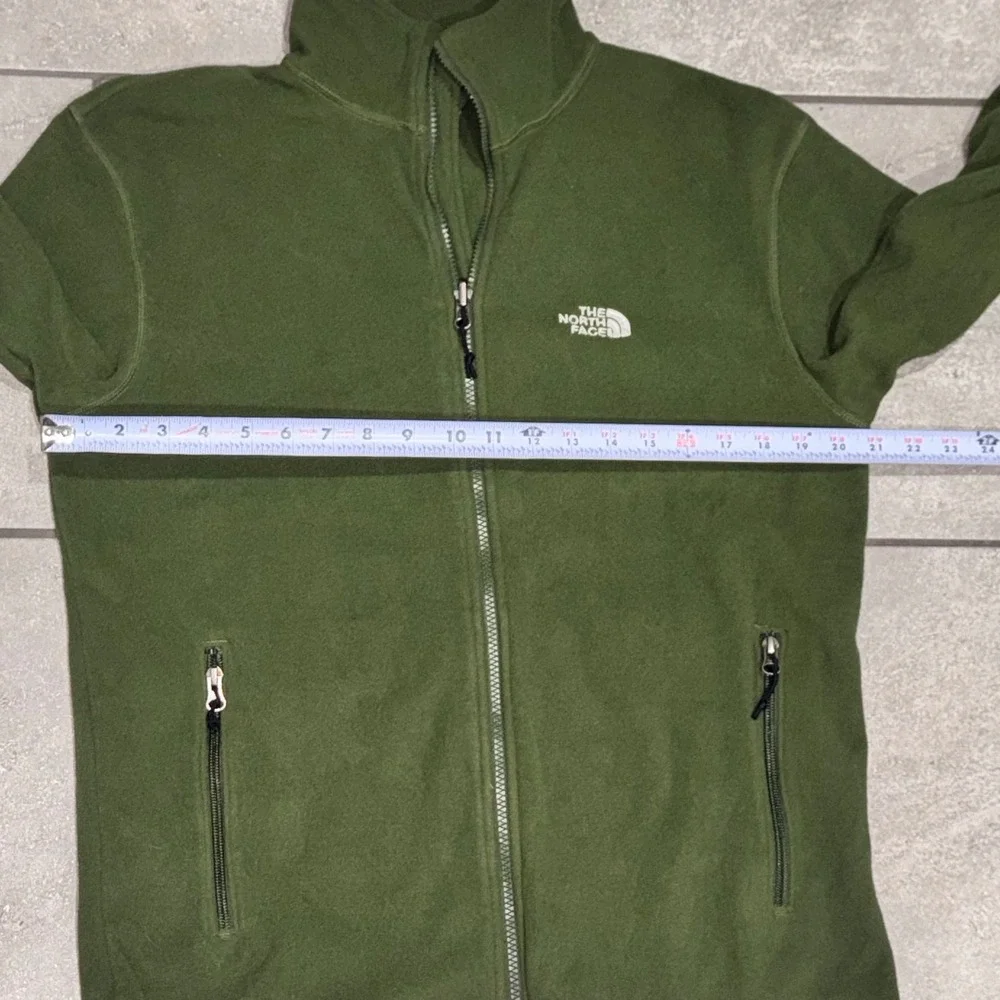 The North Face TKA Glacier Full-Zip Fleece Mens M Green A9DQ Excellent‎ Zip-In